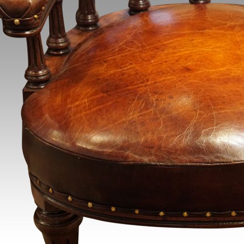 fig 3. Victorian Leather desk chair
