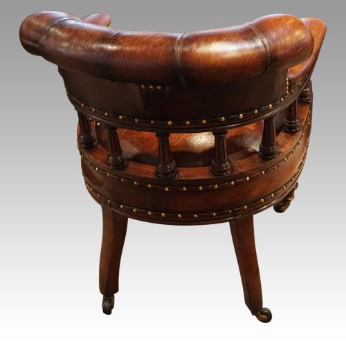 fig 5. Victorian Leather desk chair