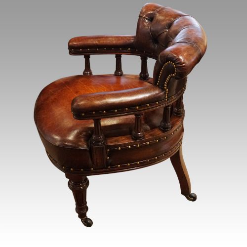 fig 7. Victorian Leather desk chair
