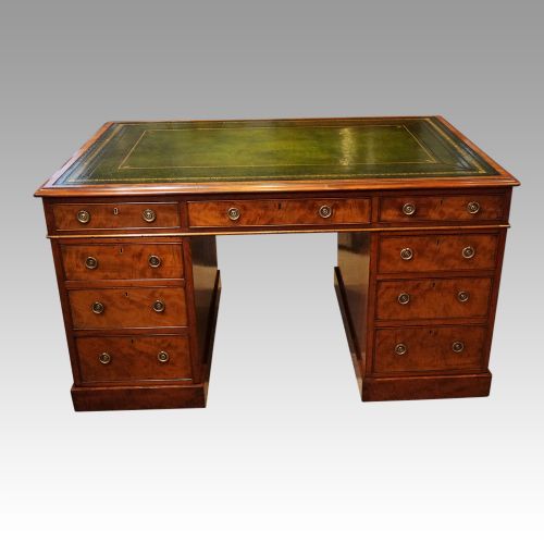 Antique Victorian Mahogany Partners Desk