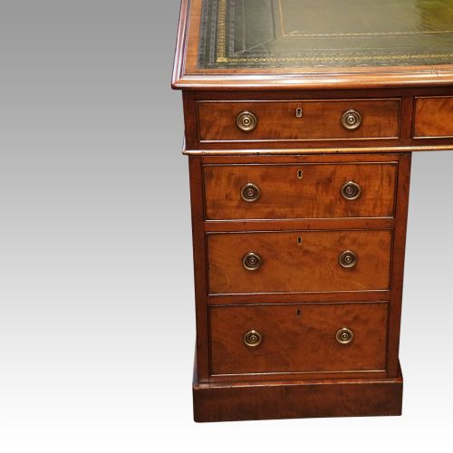 fig 2. Antique Victorian mahogany partners desk