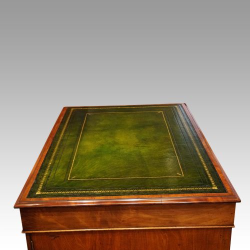 fig 4. Antique Victorian mahogany partners desk