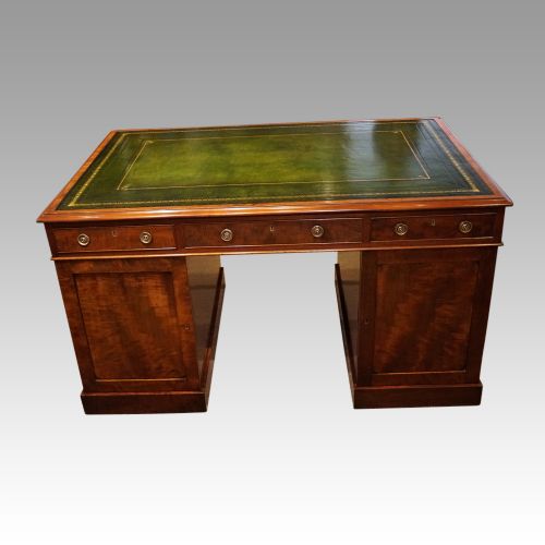 fig 6. Antique Victorian mahogany partners desk