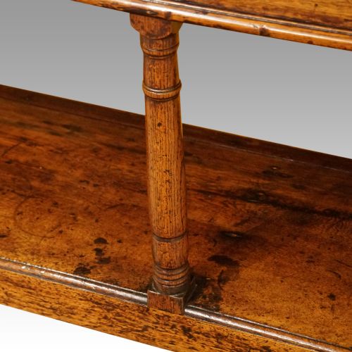 fig 1. Antique oak pot board dresser base