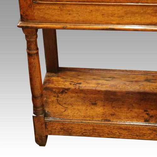 fig 2. Antique oak pot board dresser base