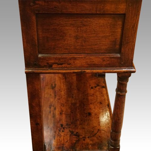 fig 3. Antique oak pot board dresser base