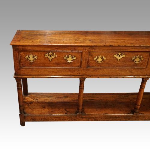 fig 4. Antique oak pot board dresser base