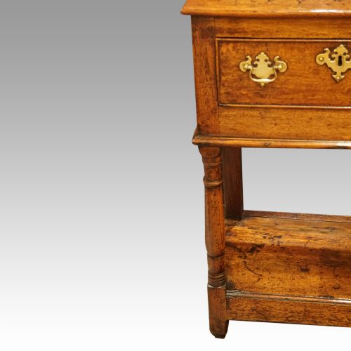fig 6. Antique oak pot board dresser base