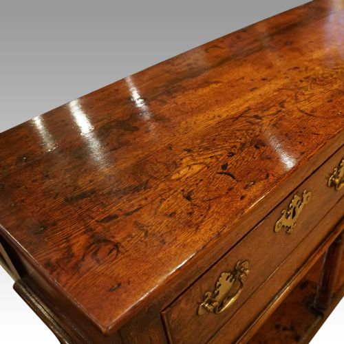 fig 7. Antique oak pot board dresser base