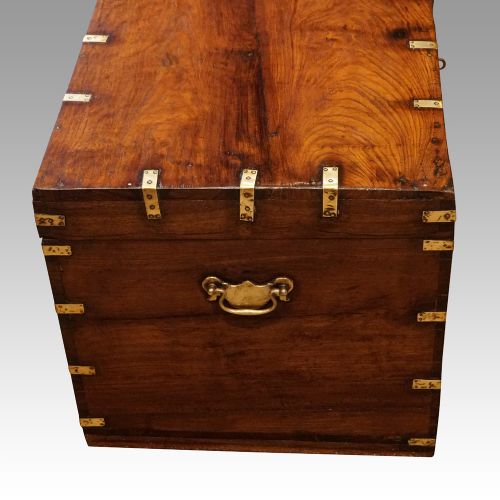 fig 5. Victorian teak brass bound military chest