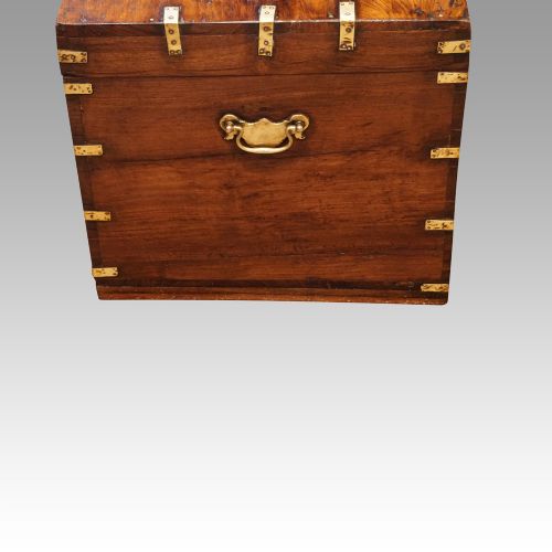 fig 6. Victorian teak brass bound military chest