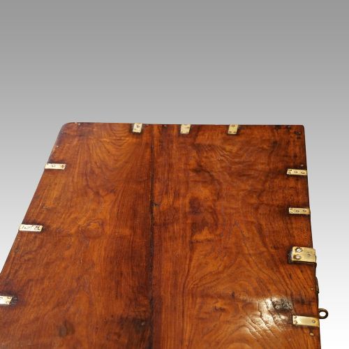 fig 8. Victorian teak brass bound military chest