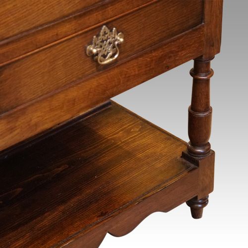 fig 1. Antique Georgian oak dresser base