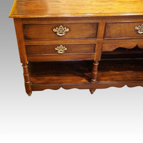 fig 2. Antique Georgian oak dresser base