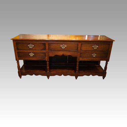 fig 4. Antique Georgian oak dresser base