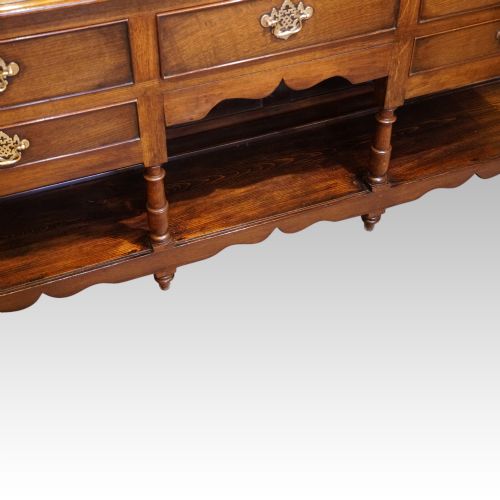 fig 5. Antique Georgian oak dresser base
