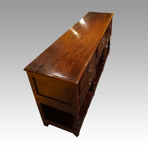 fig 7. Antique Georgian oak dresser base