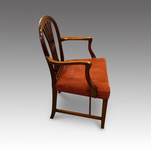 fig 8. Set of 8 Edwardian mahogany Hepplewhite dining chairs