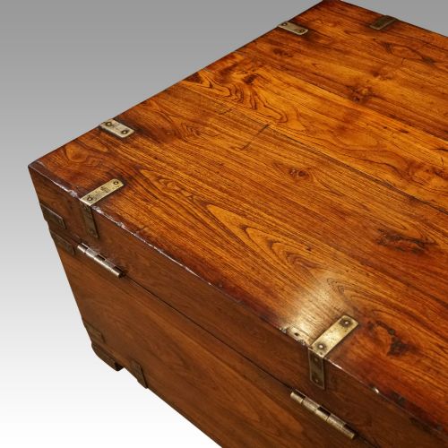 fig 1. Victorian iron bound military chest