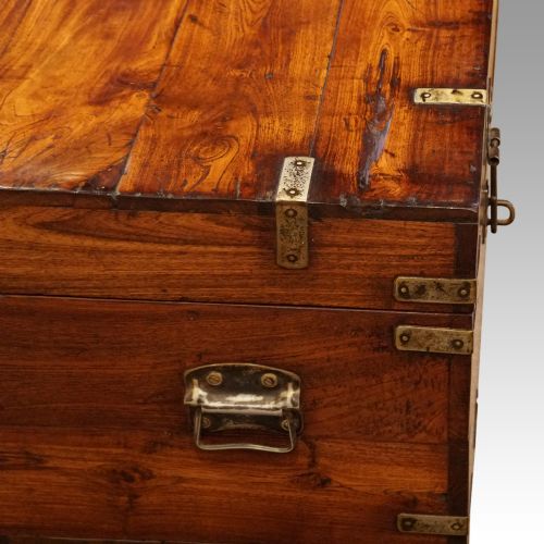 fig 2. Victorian iron bound military chest