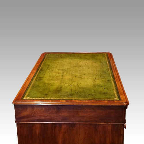 fig 8. Victorian mahogany pedestal desk
