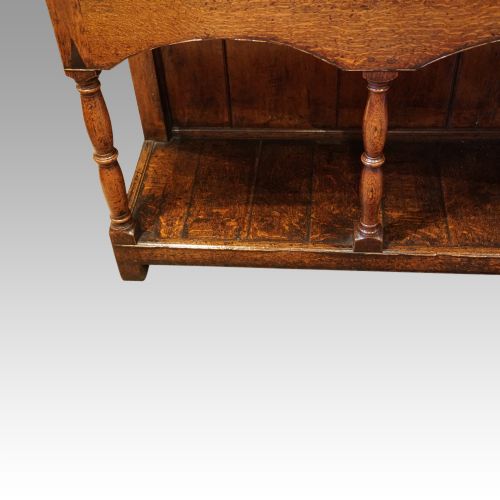 fig 2. Georgian oak inlaid dresser base