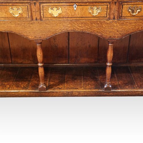 fig 3. Georgian oak inlaid dresser base