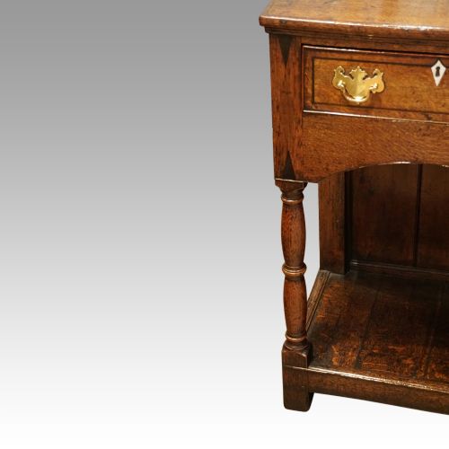 fig 7. Georgian oak inlaid dresser base