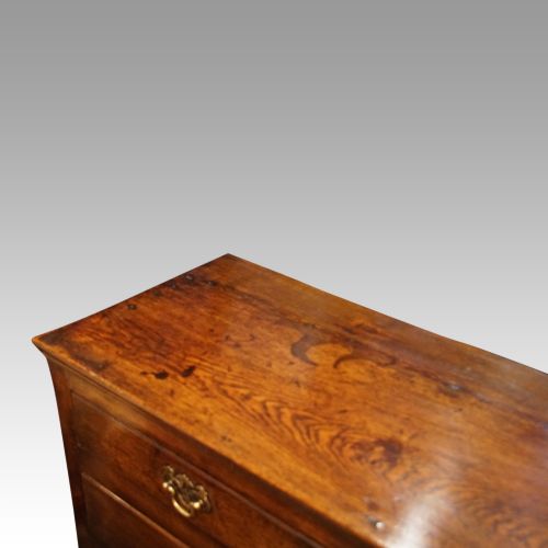 fig 1.  Antique oak pot board dresser base