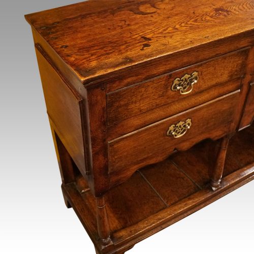fig 2.  Antique oak pot board dresser base