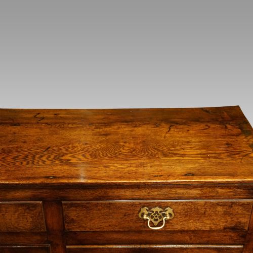 fig 6.  Antique oak pot board dresser base