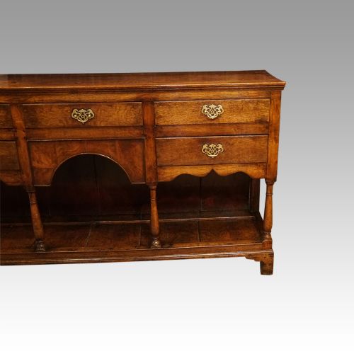 fig 7.  Antique oak pot board dresser base
