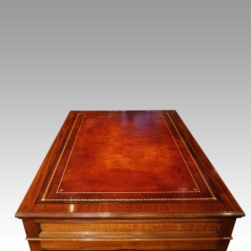 fig 8. Edwardian mahogany partners desk
