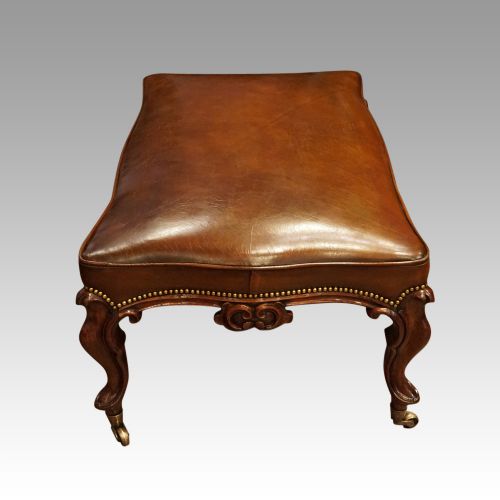 fig 3. Large Victorian leather stool