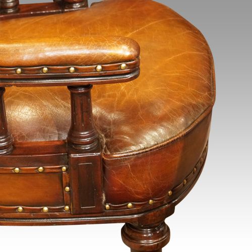 fig 4. Pair of Victorian leather desk chairs