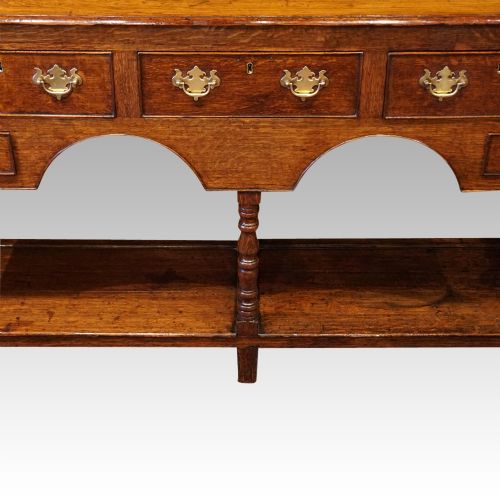 fig 1. Antique oak small dresser base