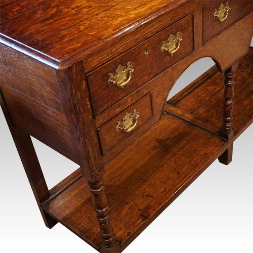fig 5. Antique oak small dresser base
