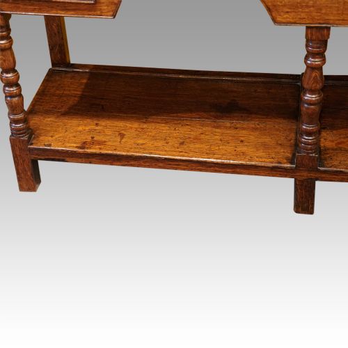 fig 7. Antique oak small dresser base