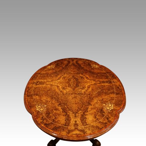 fig 3. Victorian inlaid walnut loo table