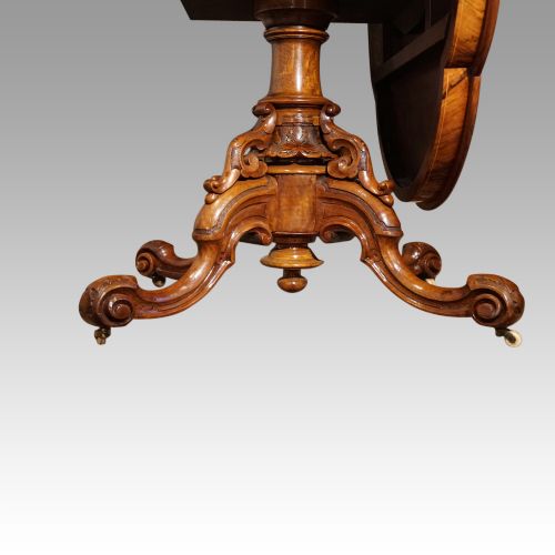fig 7. Victorian inlaid walnut loo table