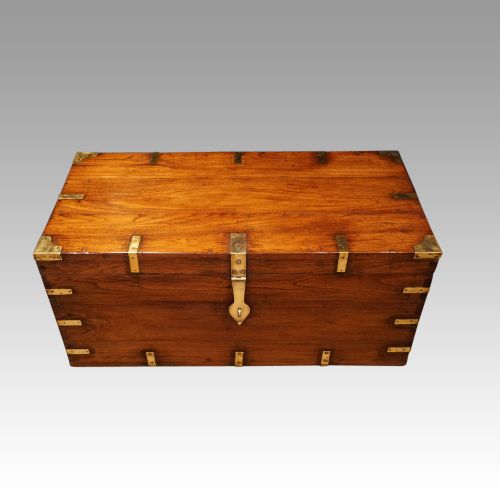 Victorian Brass Bound Military Chest
