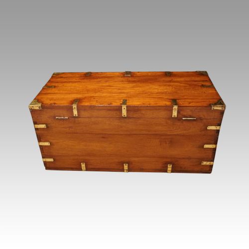 fig 3. Victorian brass bound military chest