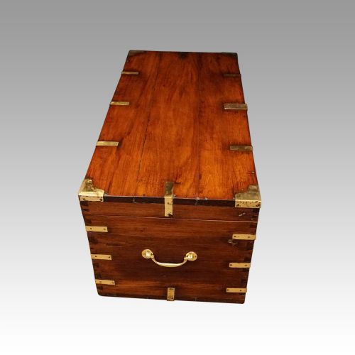 fig 6. Victorian brass bound military chest
