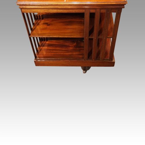 fig 3. Edwardian inlaid revolving bookcase