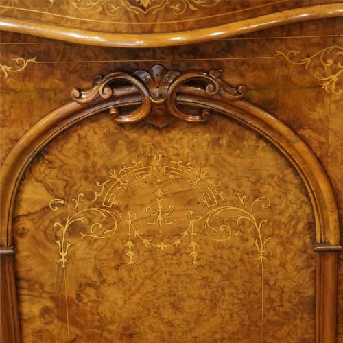 fig 4. Victorian inlaid walnut side cabinet