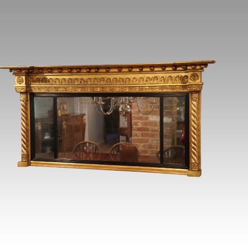 Regency Gilt Overmantle Mirror