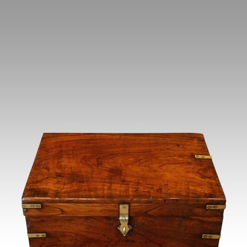 fig 3. Victorian small brass bound campaign chest