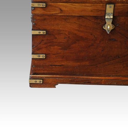 fig 4. Victorian small brass bound campaign chest