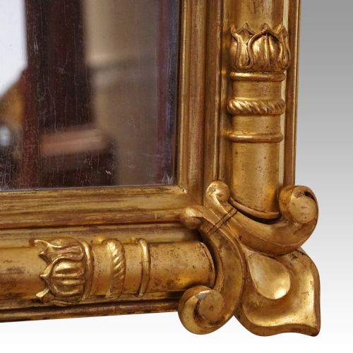 fig 3. Antique 19thc. gilt 3 plate mirror