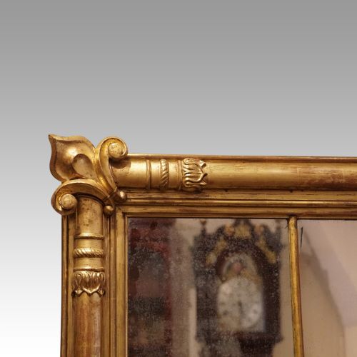 fig 4. Antique 19thc. gilt 3 plate mirror